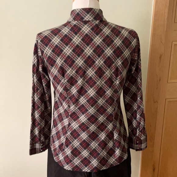Eve Gravel Plaid Shirt, Size M - Picture 7 of 15